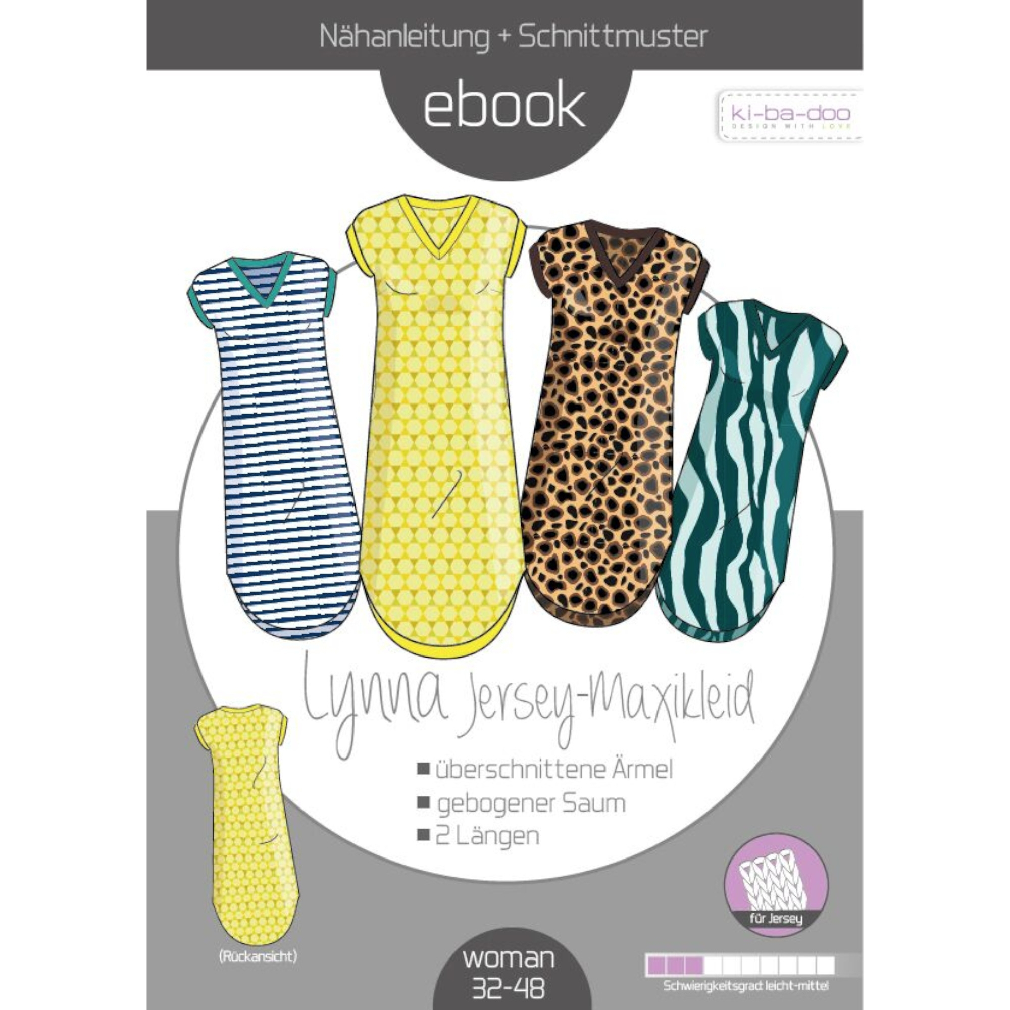 E-Book Ki-Ba-Doo Jersey-Maxikleid Lynna