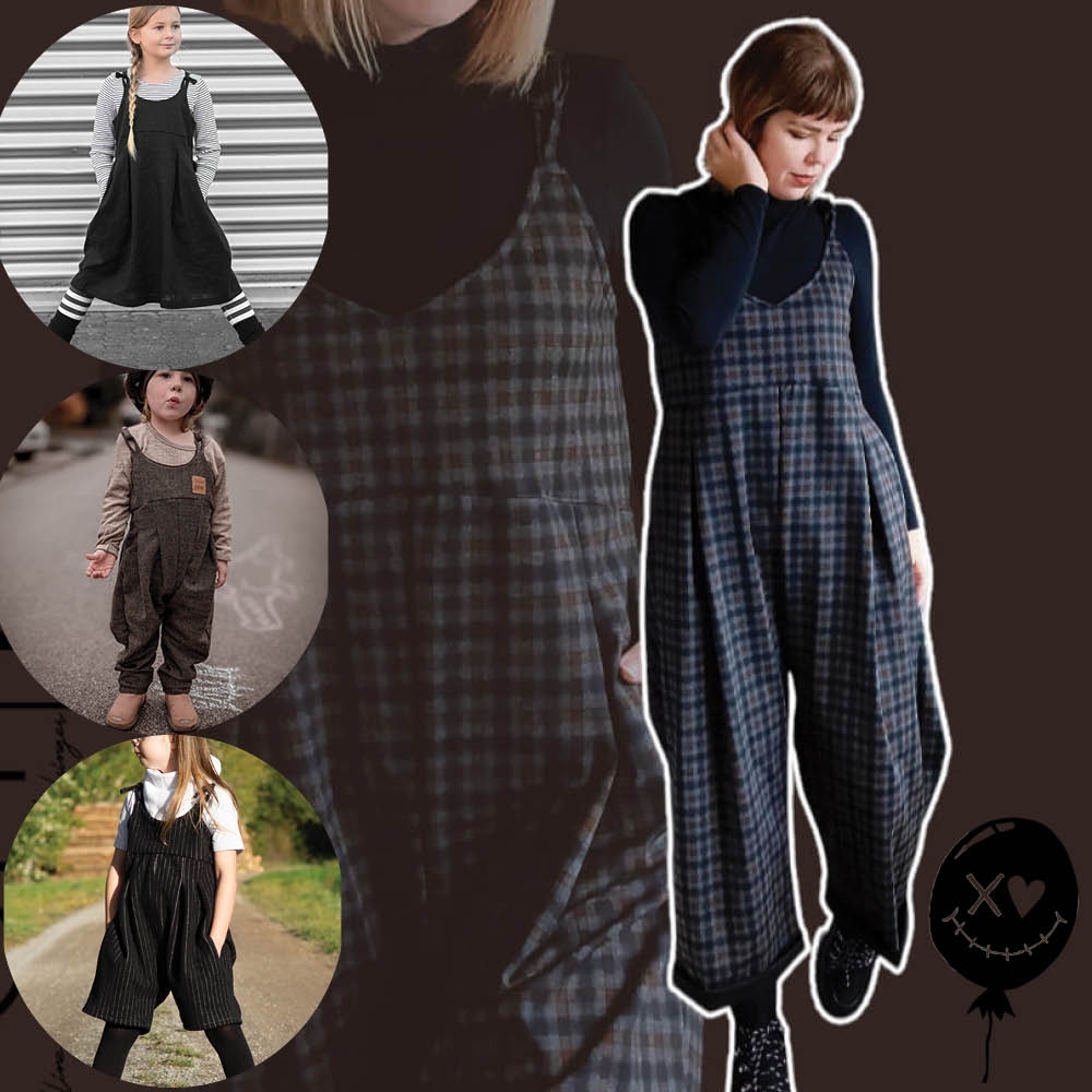 E-Book NipNaps Latzhose Dungar_ees Kombi (Kids + Lady)