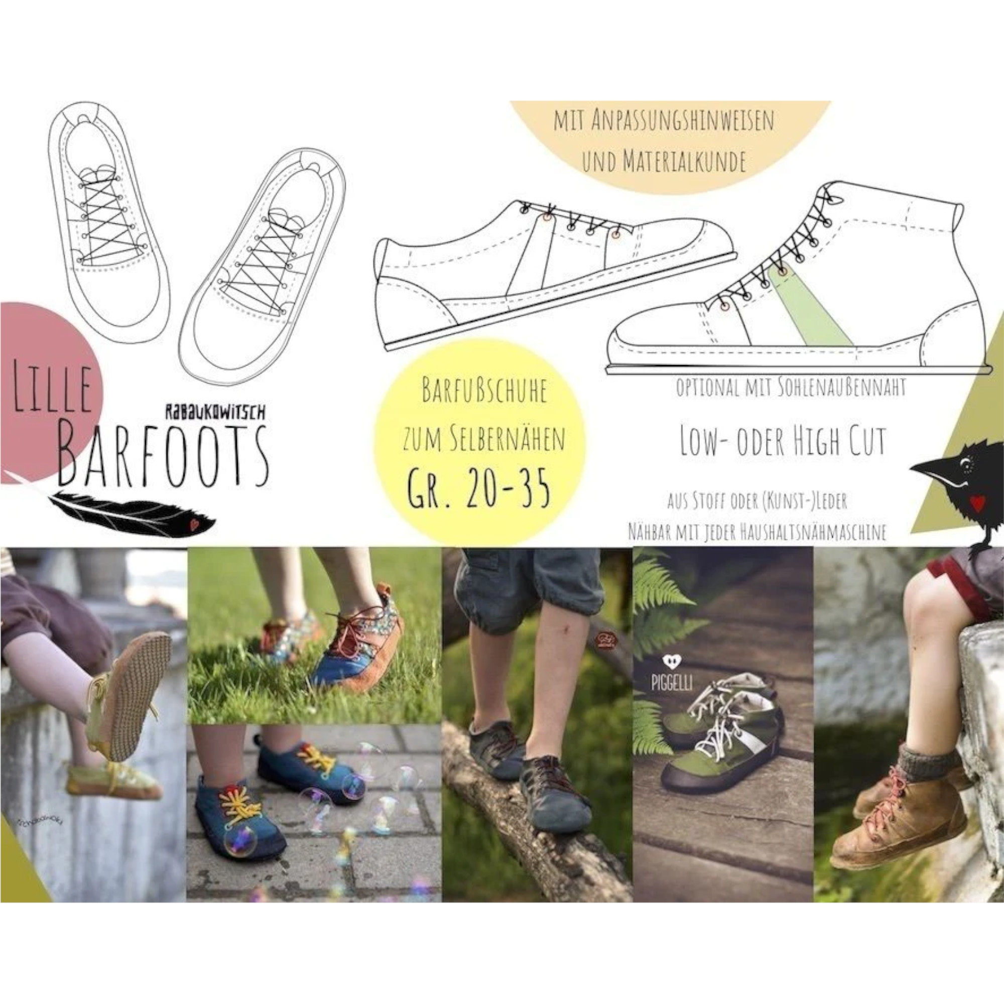 E-Book Rabaukowitsch Barfußschuhe Lille Barfoots 20 - 35