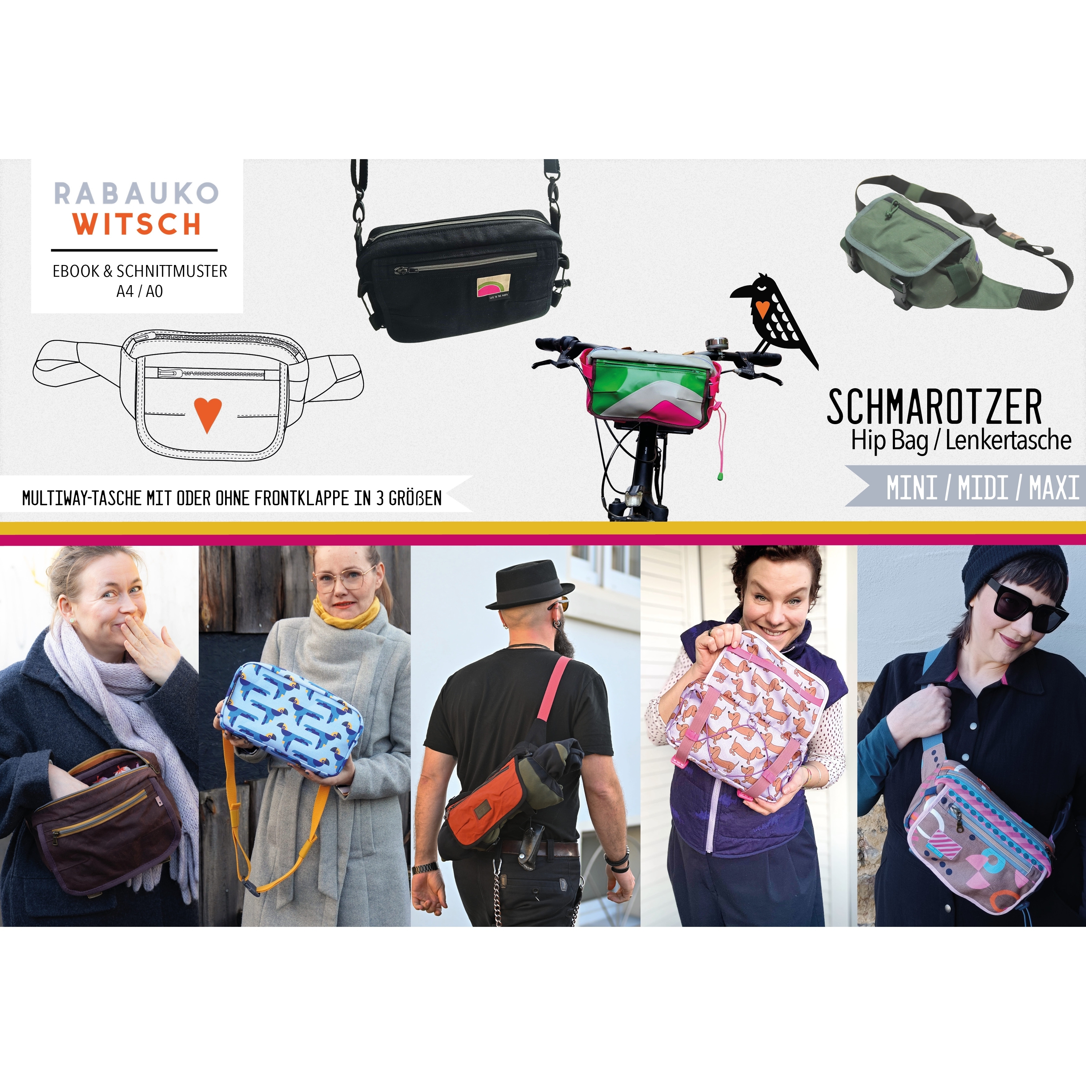 E-Book Rabaukowitsch Multiway-Tasche Schmarotzer Bag Hip Bag