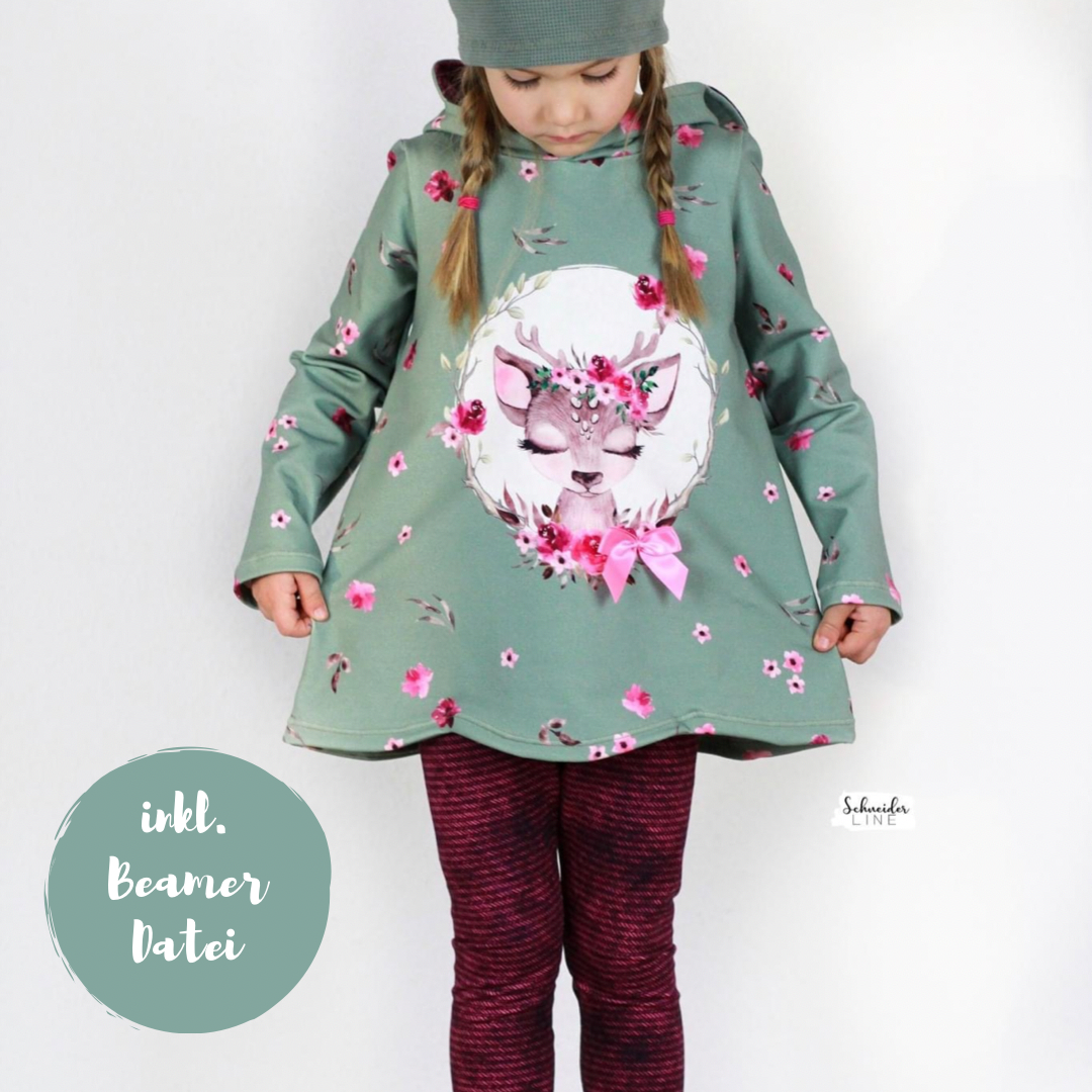 E-Book Schneiderline Curved Hoodie Kids inkl. Beamer-Datei