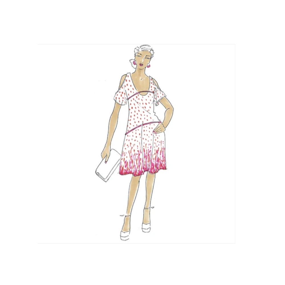 E-Book Schnittmuster Berlin Damen Sommerkleid Finola