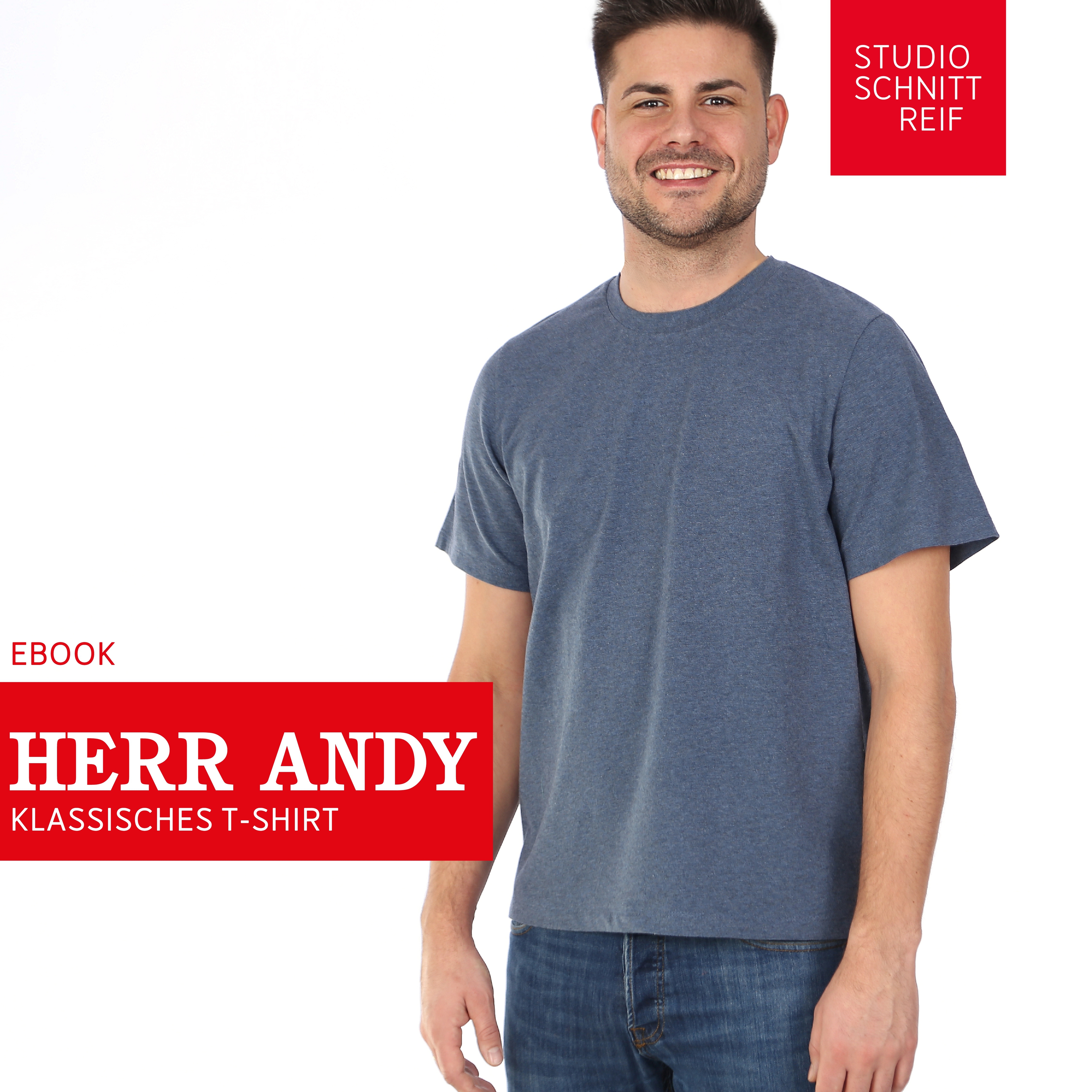E-Book Studio Schnittreif Herr Andy T-Shirt Herren