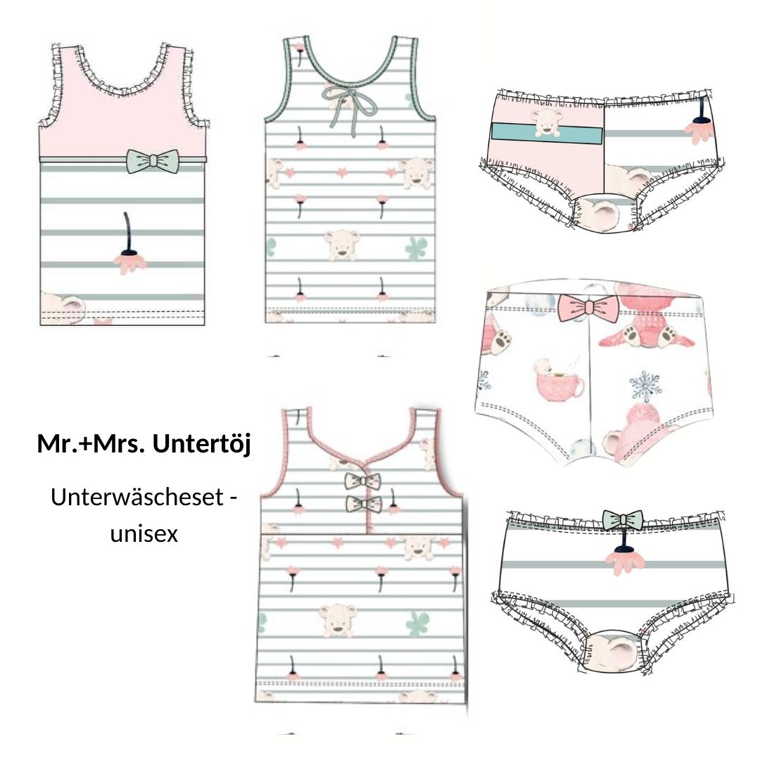 E-Book TOSCAminni Schnittmanufaktur Kinder-Unterwäsche Mr. & Mrs. Undertöj
