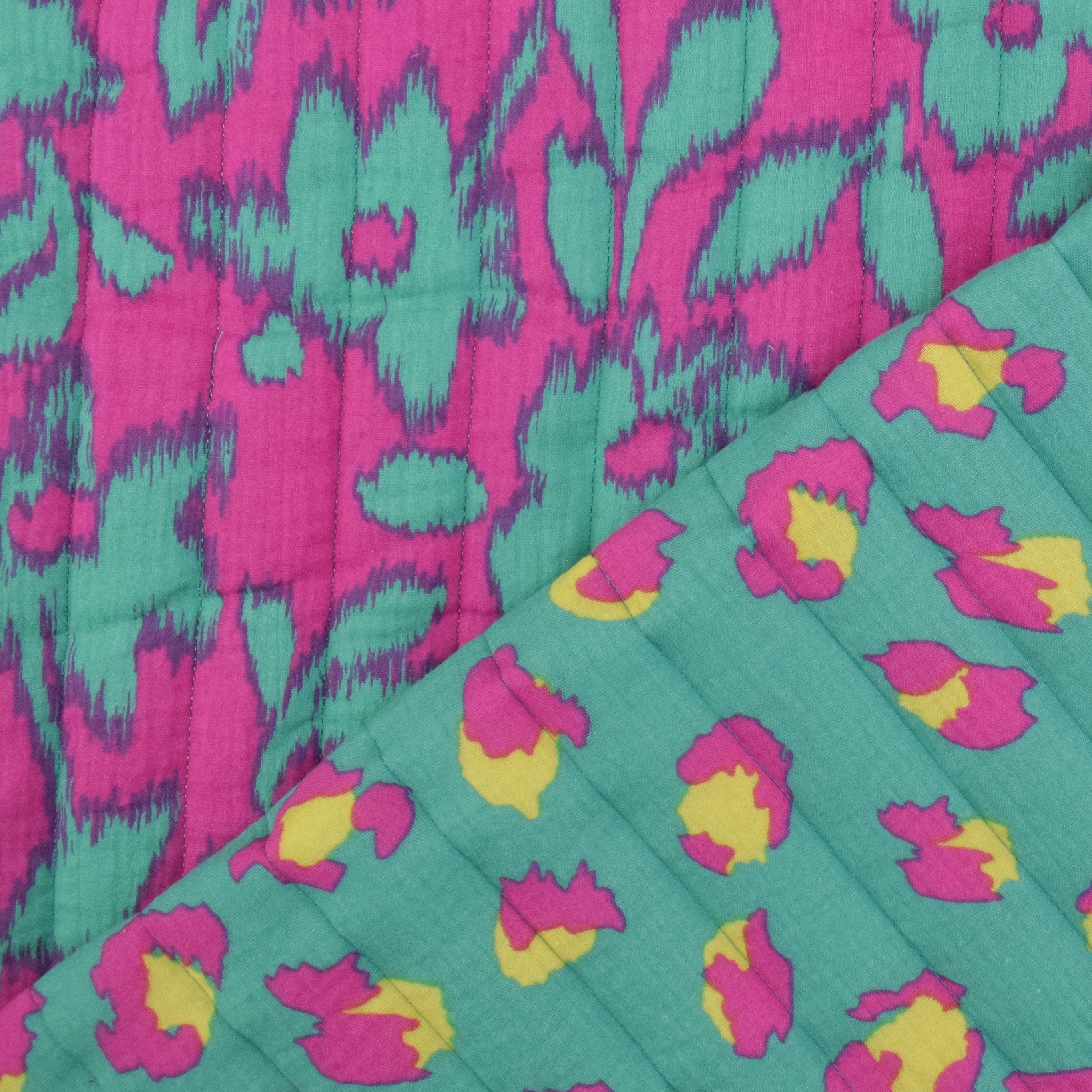 Musselin Stepper Doubleface Wildside Flowers, pink