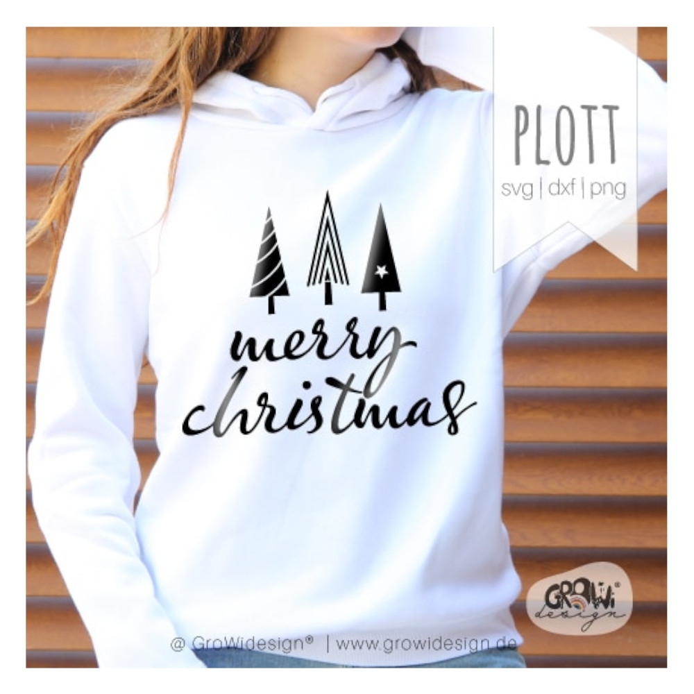 Plotterdatei GroWiDesign Merry Christmas