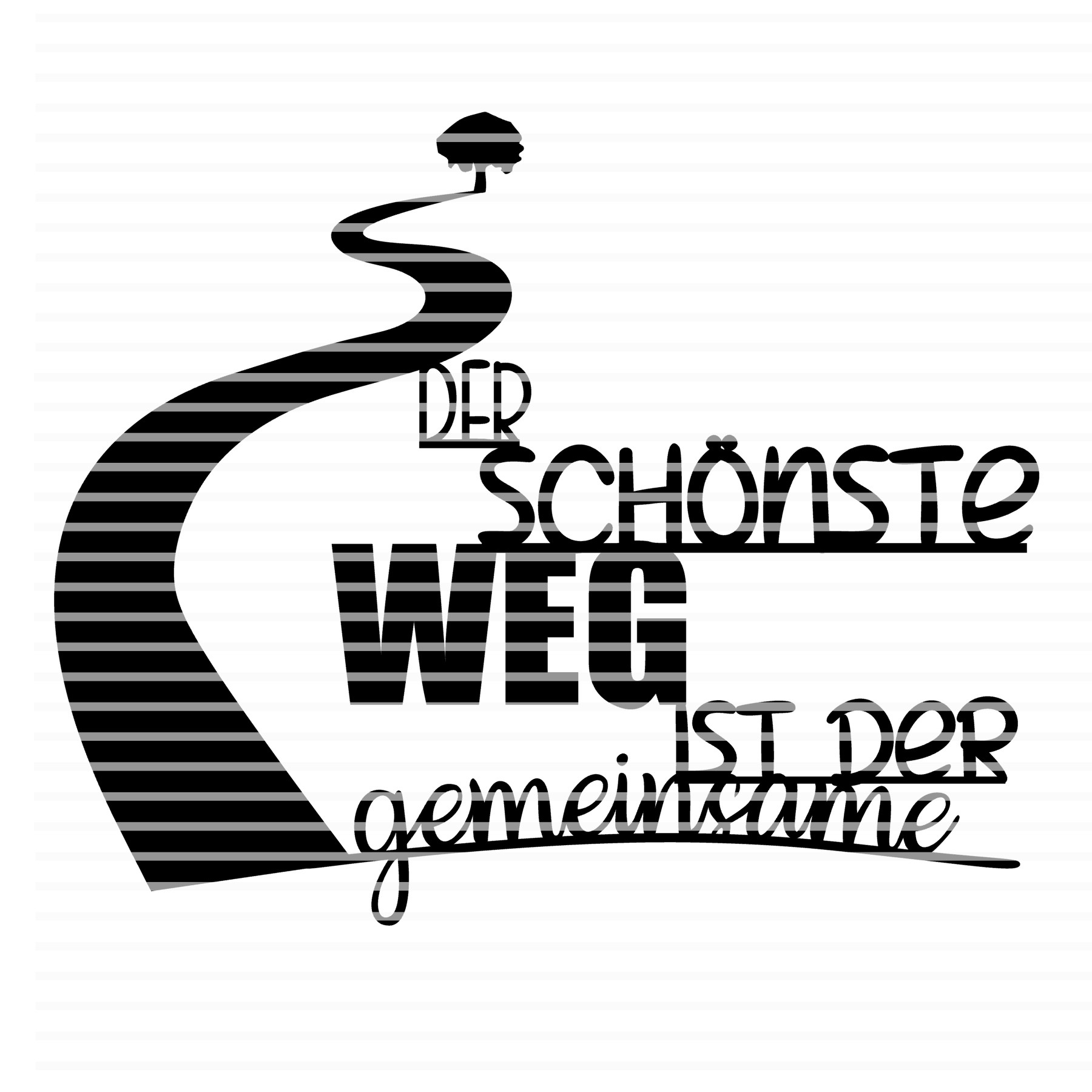 Plotterdatei Löwenjunges Der schönste Weg private Lizenz