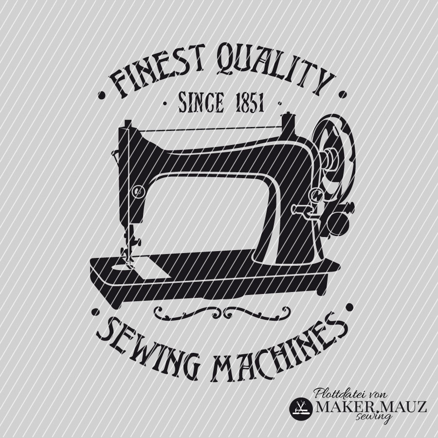 Plotterdatei Maker Mauz Nähmaschine