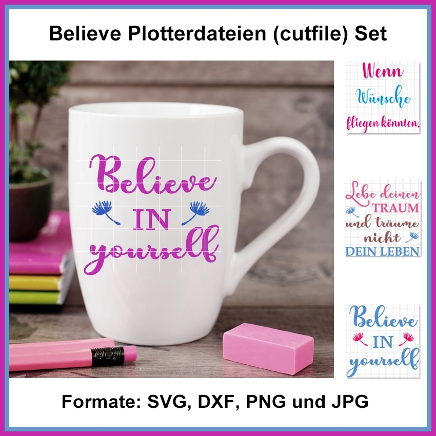 Plotterdatei Rock Queen Believe