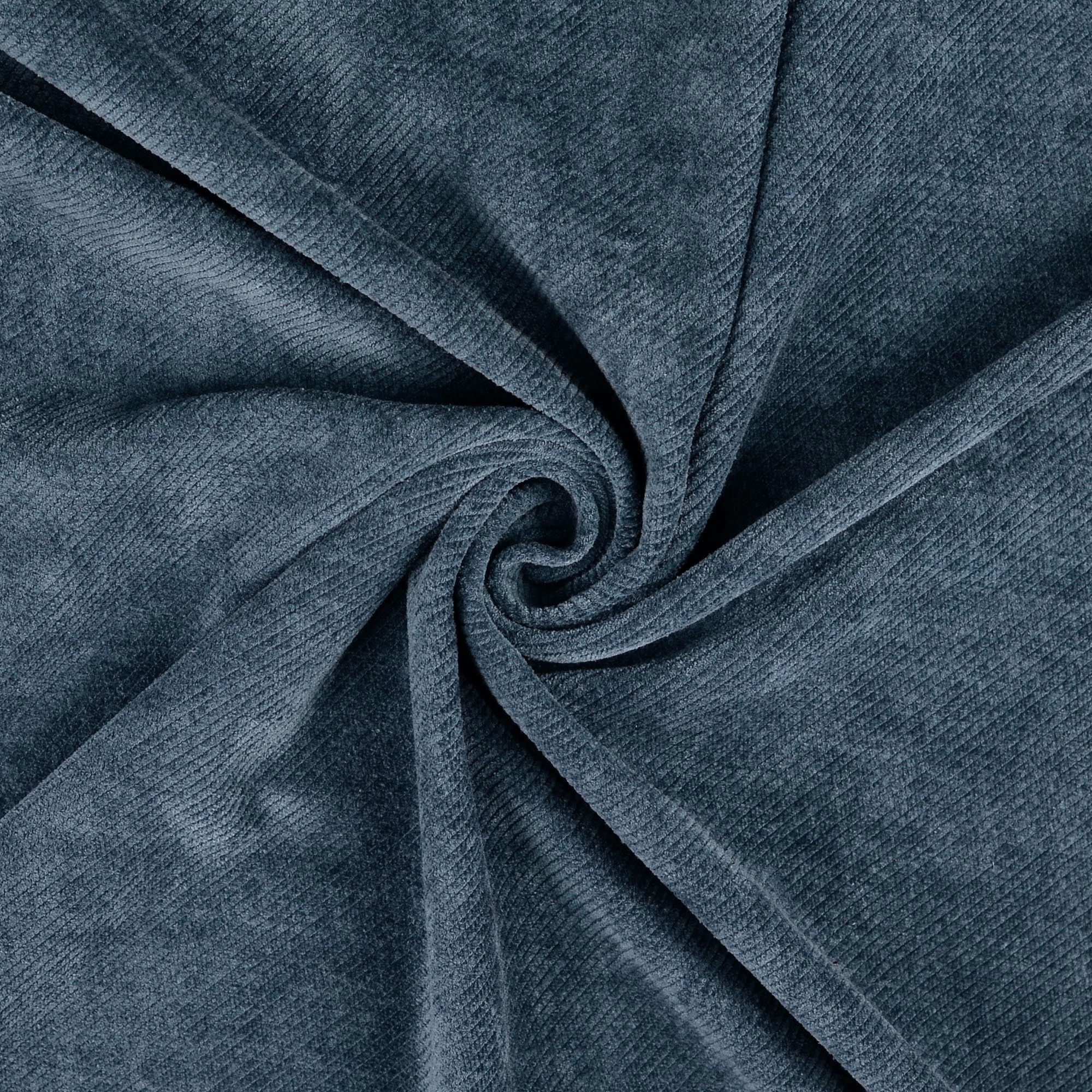 Samt Jersey Diagonal Stripes, jeansblau