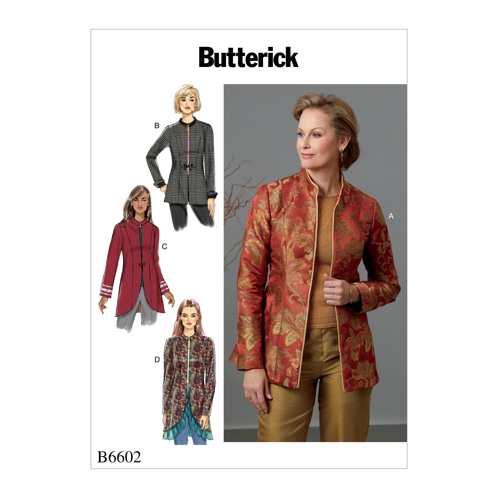 Schnittmuster Butterick 6602 Damenjacke