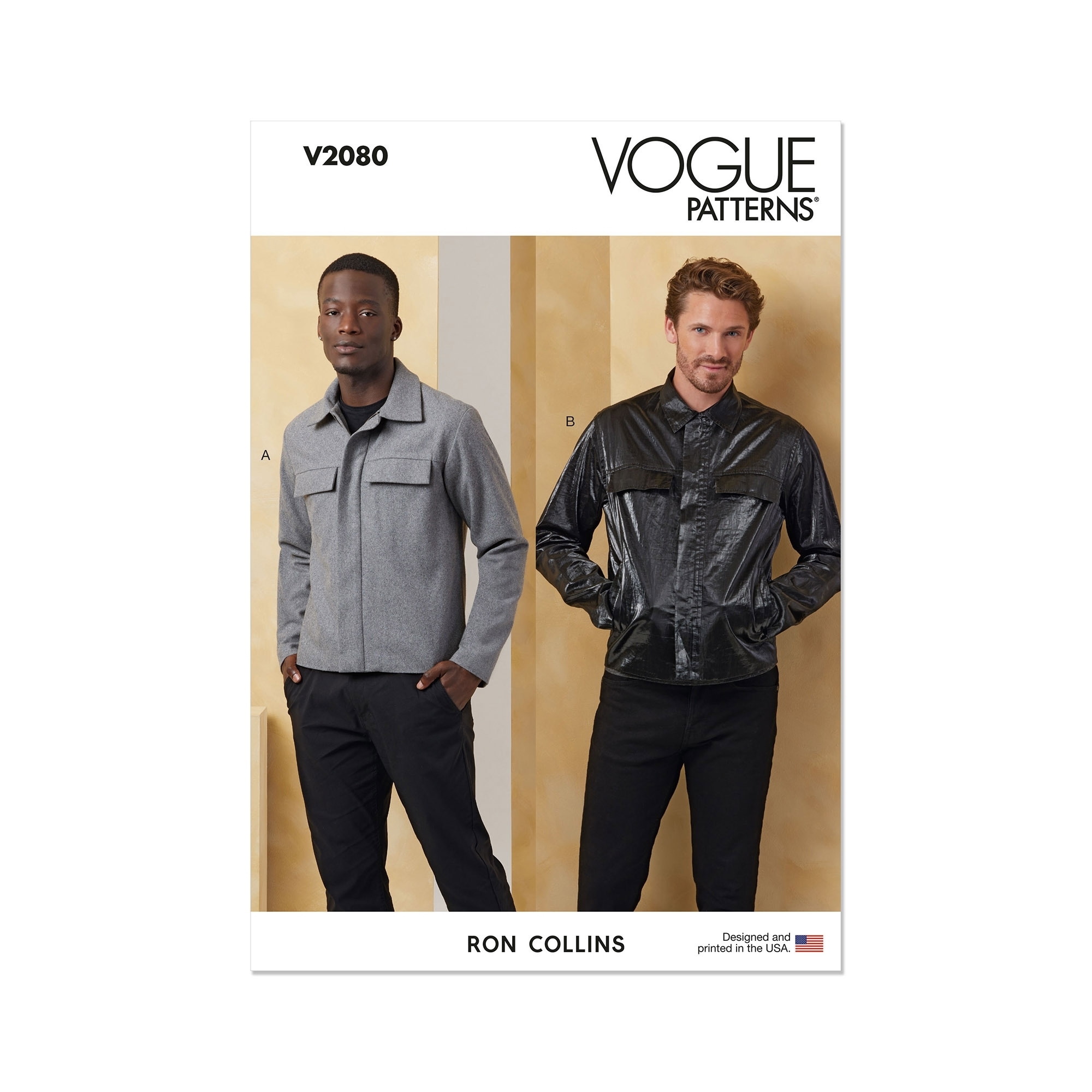 Schnittmuster Vogue V2080 Herrenjacke Gr. 44-52