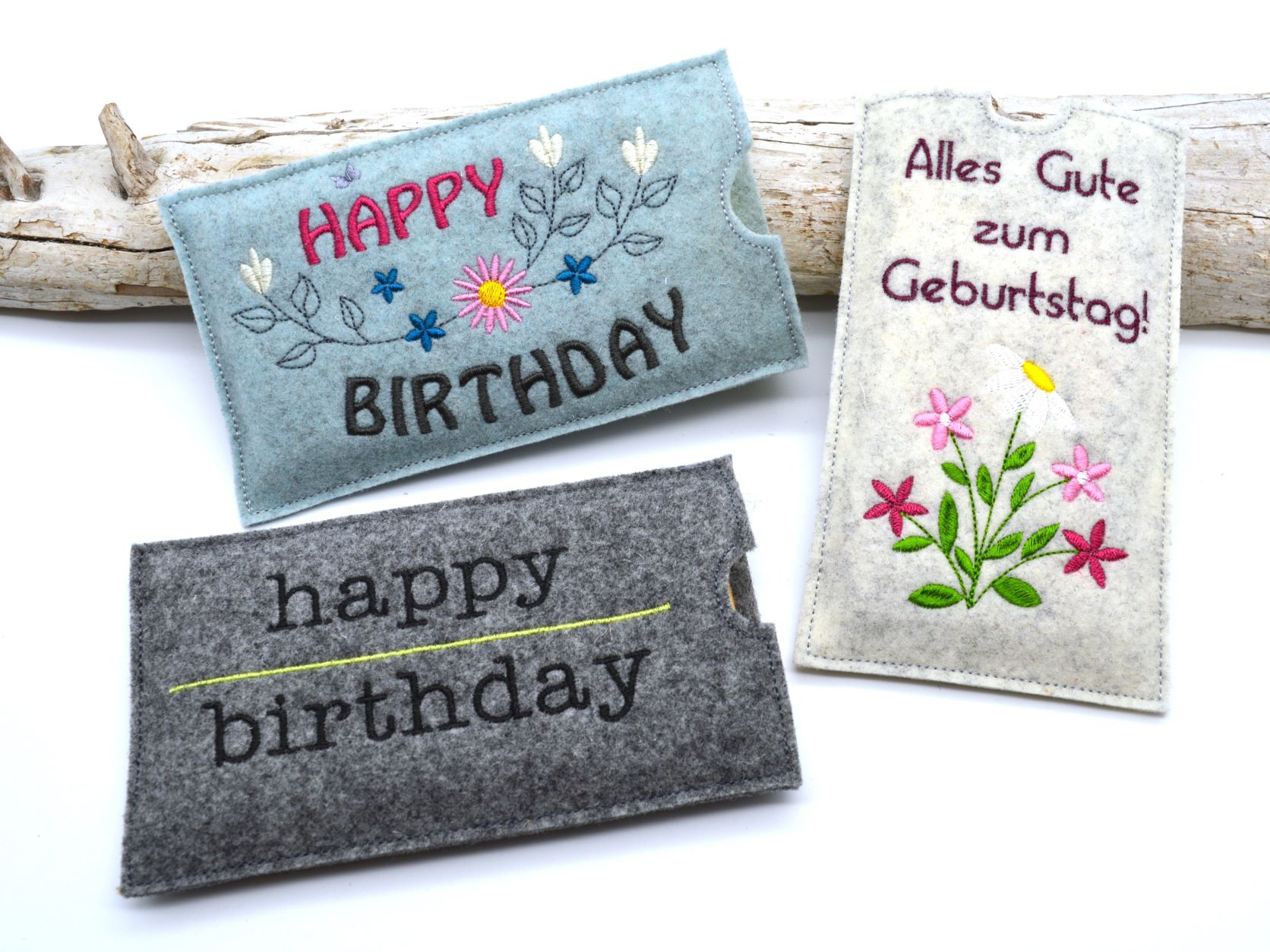 Stickdatei Fadenstark Schokoladenhülle Geburtstag