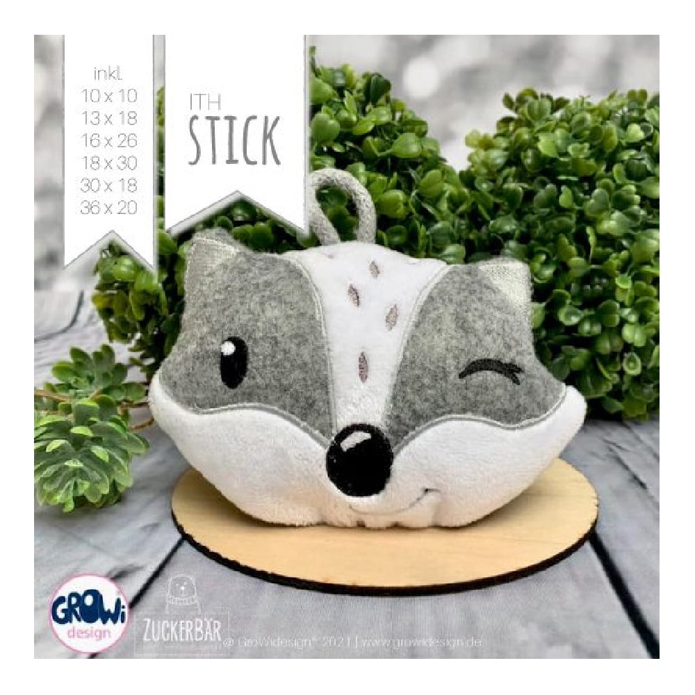 Stickdatei GroWiDesign Frechdachs ITH