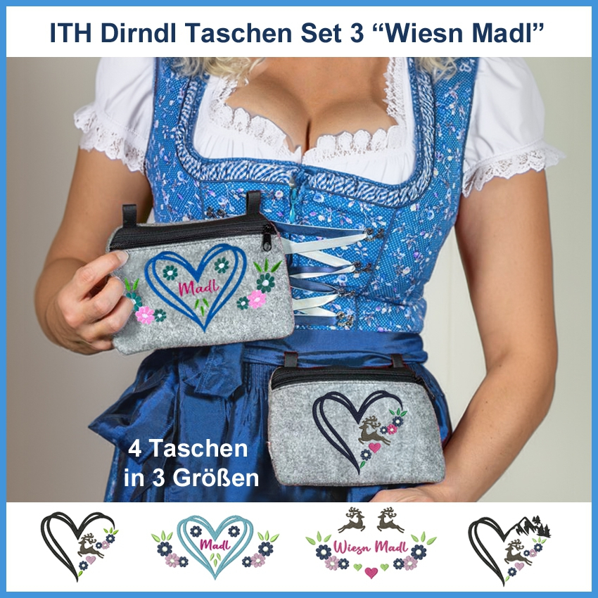 Stickdatei Rock Queen Dirndl Taschen 3