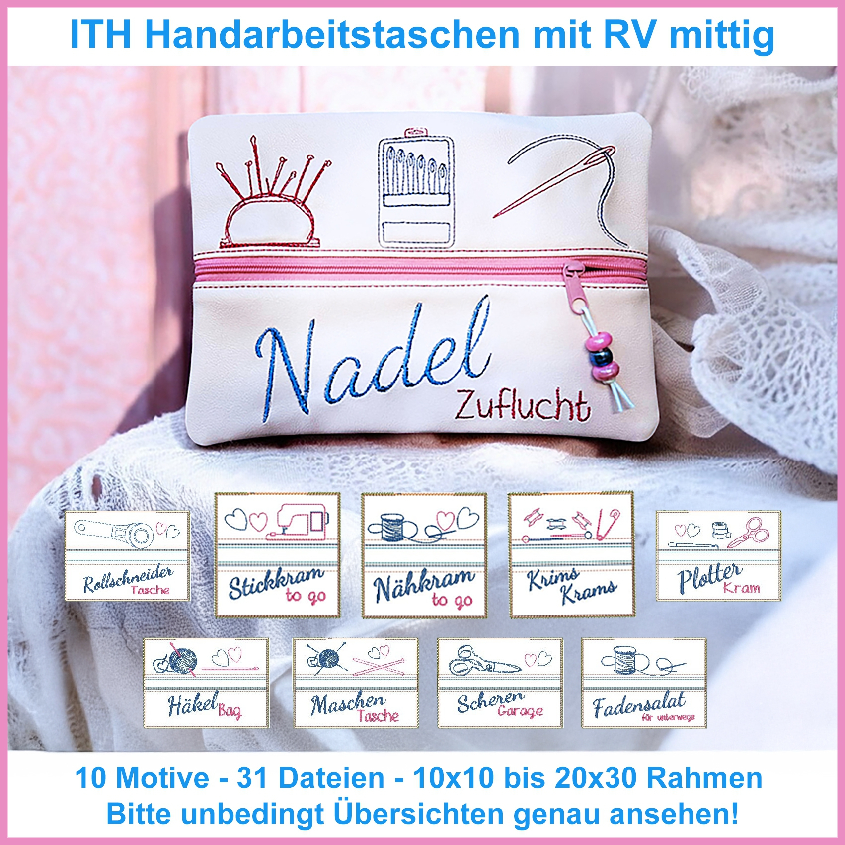Stickdatei Rock Queen Handarbeitstaschen