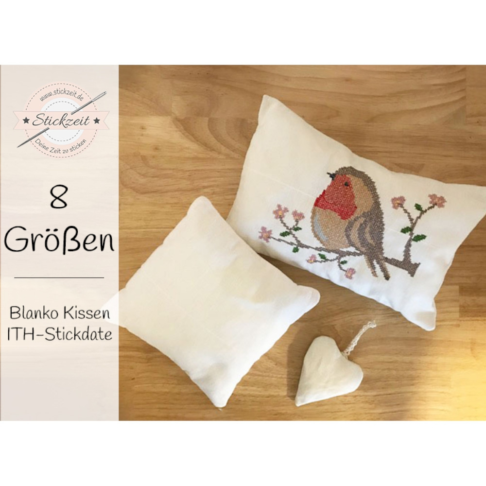 Stickdatei Stickzeit Blanko Kissen ITH