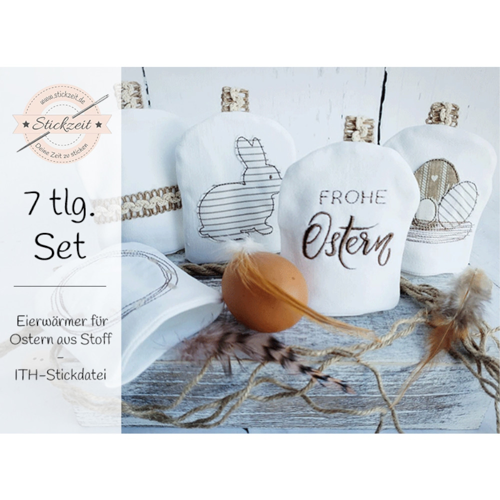 Stickdatei Stickzeit Eierwärmer für Ostern
