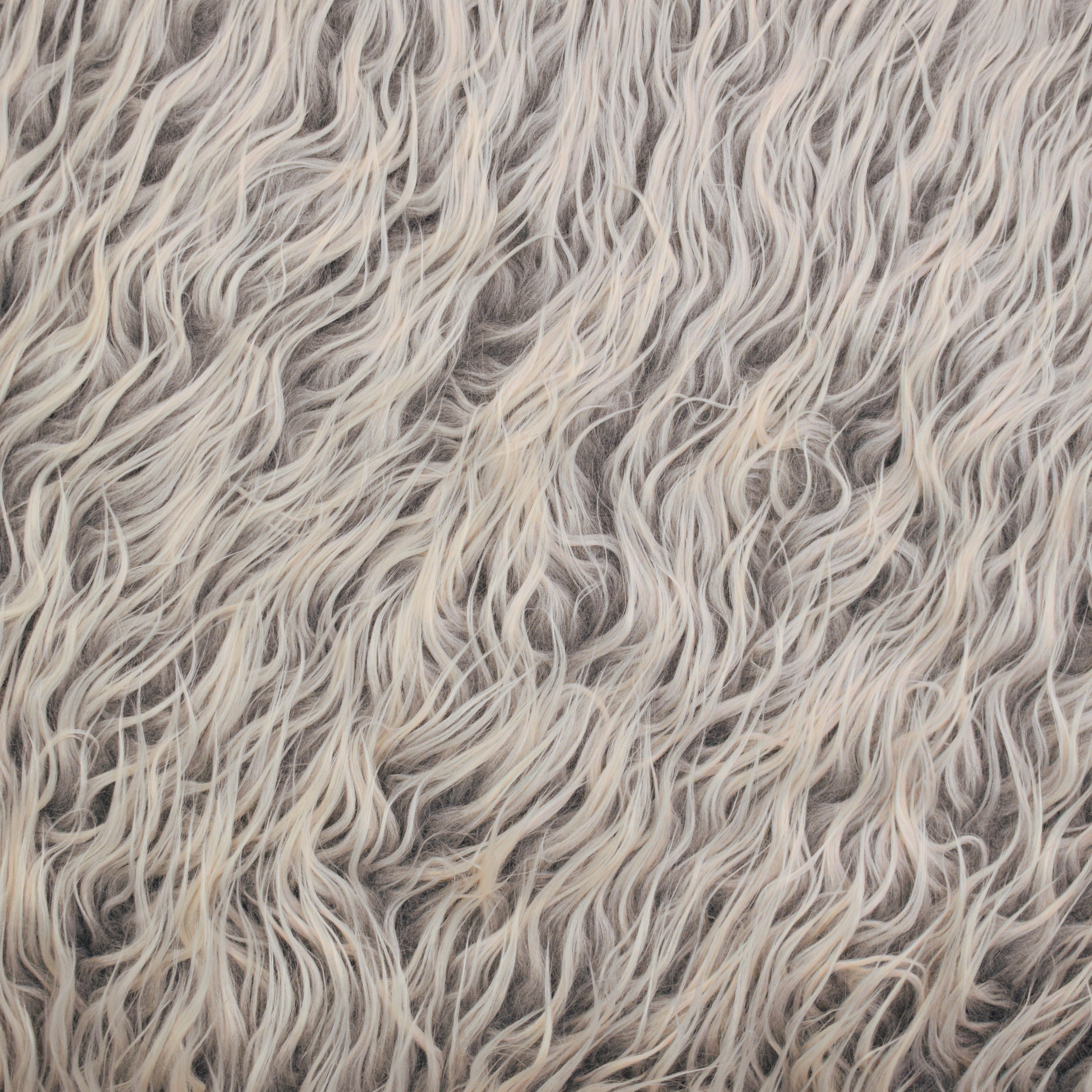 Zottelplüsch Curly, hellgrau