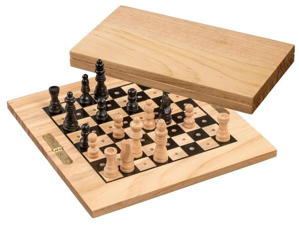 2742 Schach, Mini-Steckspiel, klappbar