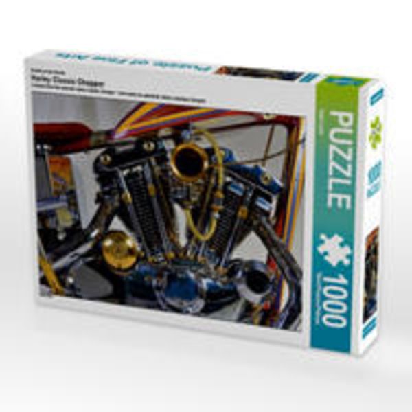 CALVENDO Puzzle Harley Classic Chopper 1000 Teile Lege-Größe 64 x 48 cm Foto-Puzzle Bild von Ingo Laue