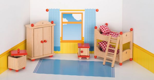 goki Puppenmöbel Kinderzimmer, Holz