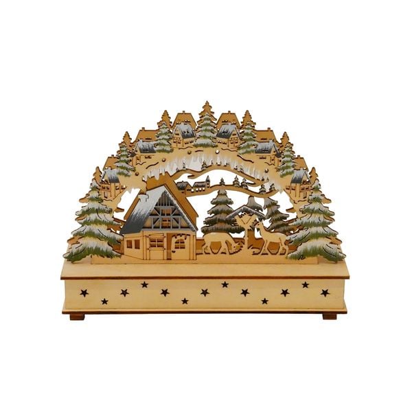 HTI-Living LED Schwibbogen Futterkrippe