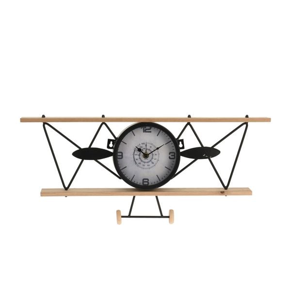HTI-Living Wanduhr FLUGZEUG 55X4X25 CM Wanduhr FLUGZEUG 55X4X25 CM