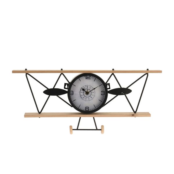 HTI-Living Wanduhr Flugzeug Wanduhr Flugzeug
