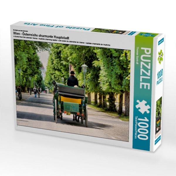 CALVENDO Puzzle Ein Motiv aus dem Kalender Wien - Österreichs charmante Hauptstadt 1000 Teile Lege-Größe 64x48cm Foto-Puzzle für glückliche Stunden