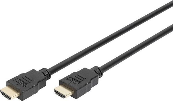Digitus HDMI Anschlusskabel HDMI-A Stecker, HDMI-A Stecker 5.00 m Schwarz AK-330107-050-S Audio Return Channel, vergoldete Steckkontakte HDMI-Kabel