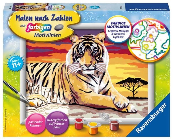 Ravensburger Malen nach Zahlen, majestätischer Tiger