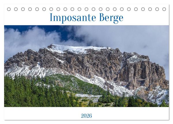 Imposante Berge (Tischkalender 2026 DIN A5 quer), CALVENDO Monatskalender
