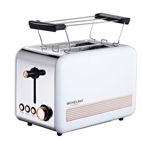 Michelino Toaster 2-Scheiben EDS, weiß/rose Toaster 2-Scheiben EDS, weiß/rose