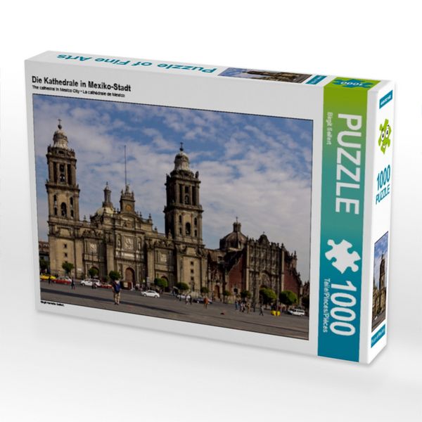 CALVENDO Puzzle Die Kathedrale in Mexiko-Stadt 1000 Teile Lege-Größe 64x48cm Foto-Puzzle für glückliche Stunden