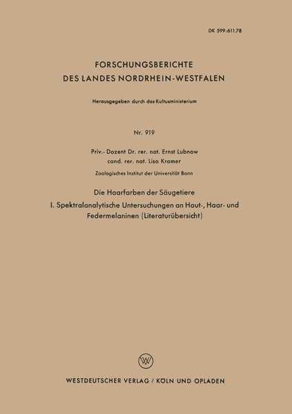Die Haarfarben der Säugetiere