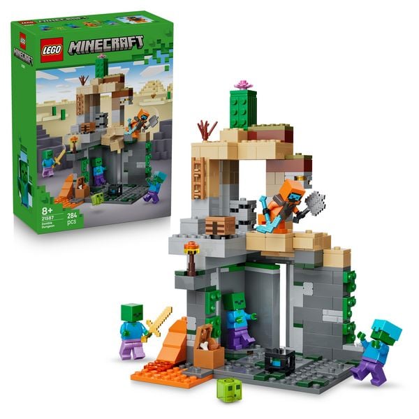 LEGO Minecraft 21587 Zombieverlies, Spielzeug für Kinder ab 8 Jahren