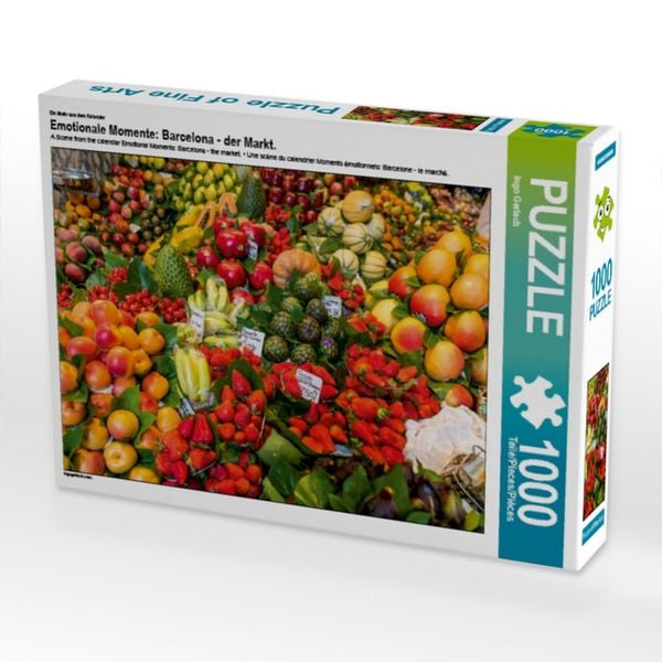 CALVENDO Puzzle Ein Motiv aus dem Kalender Emotionale Momente: Barcelona - der Markt. 1000 Teile Lege-Größe 64x48cm Foto-Puzzle für glückliche Stunden