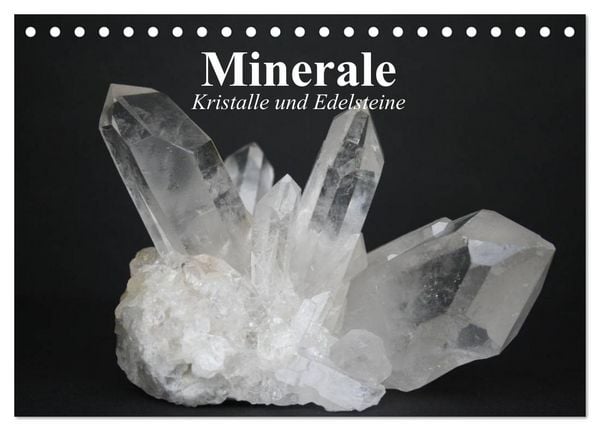 Minerale. Kristalle und Edelsteine (Tischkalender 2026 DIN A5 quer), CALVENDO Monatskalender