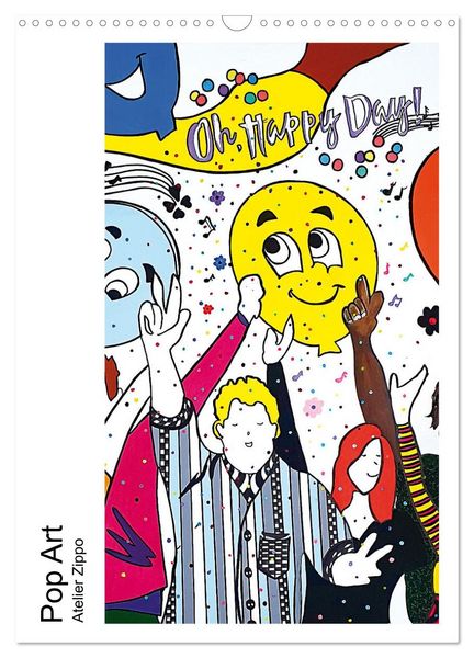 Pop Art - Atelier Zippo (Wandkalender 2026 DIN A3 hoch), CALVENDO Monatskalender