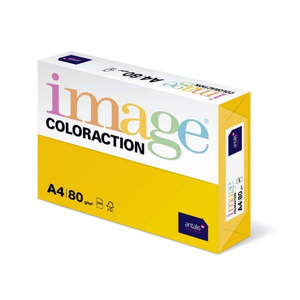 Kopierpapier image COLORACTION 80g/m² sonnengelb DIN A4 500 Blatt