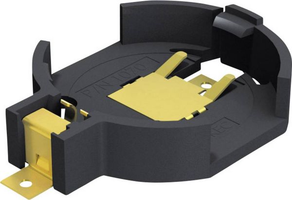Keystone Electronics 1070 Knopfzellenhalter 1x CR2032 Horizontal, Oberflächenmontage SMD (L x B x H) 28.38 x 20 x 5.97 mm