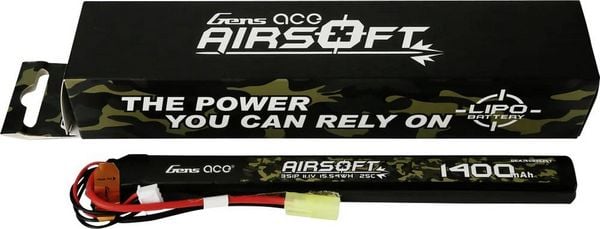 Gens ace Modellbau-Akkupack (LiPo) 11.1V 1400 mAh Zellen-Zahl: 3 25 C Flat Mini-Tamiya