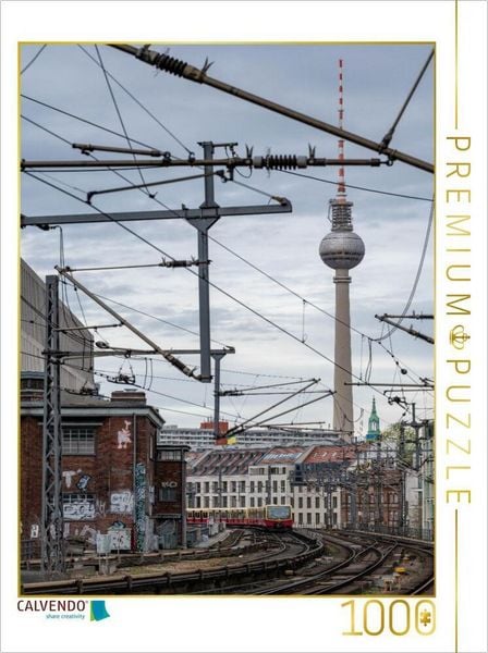 CALVENDO Puzzle Anfahrt S-Bahn Friedrichstraße 1000 Teile Lege-Größe 64x48cm Foto-Puzzle für glückliche Stunden