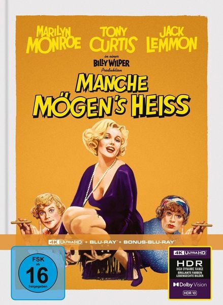 Manche mögen's heiß - Limitiertes Mediabook (4K Ultra HD + Blu-ray + Bonus-Blu-ray)