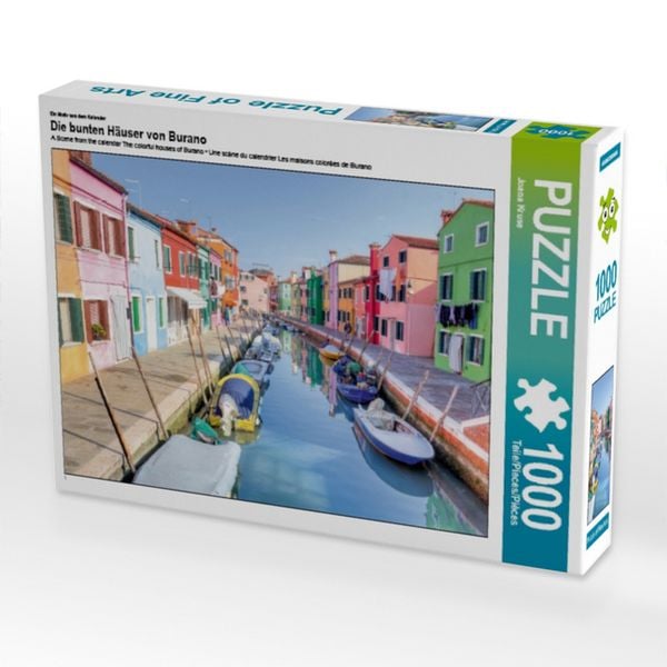CALVENDO Puzzle Ein Motiv aus dem Kalender Die bunten Häuser von Burano 1000 Teile Lege-Größe 64x48cm Foto-Puzzle für glückliche Stunden