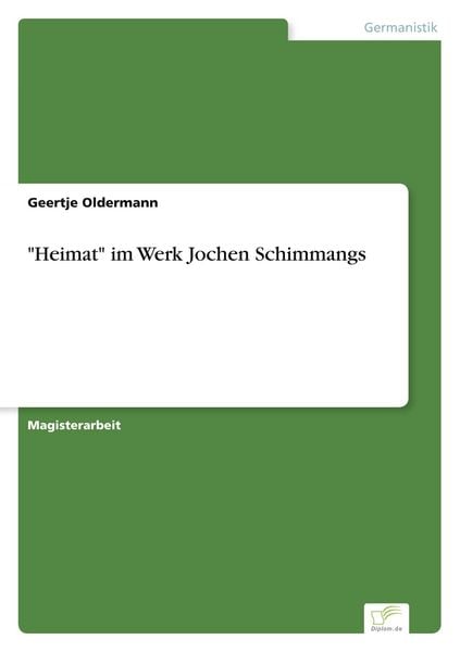 'Heimat' im Werk Jochen Schimmangs