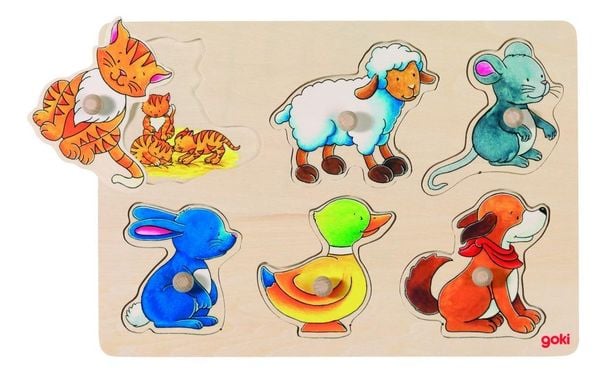 Hintergrundbildpuzzle Mutter und Kind