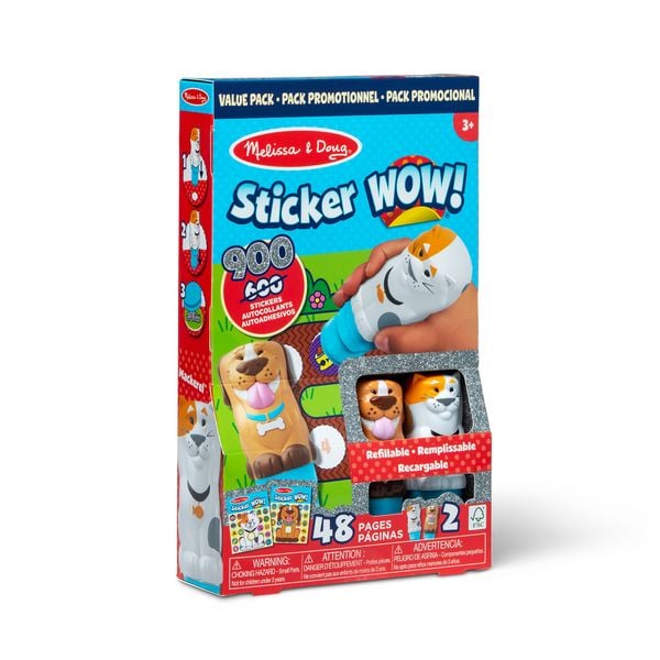 Sticker Wow! Sticker-Stempelset 2er Pack Tiere (900 Sticker)