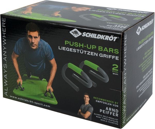 Schildkröt 960145 - Push-Up Bars Liegestützen-Griffe, 2er Set, Heim-Fitnessgerät